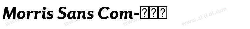 Morris Sans Com字体转换